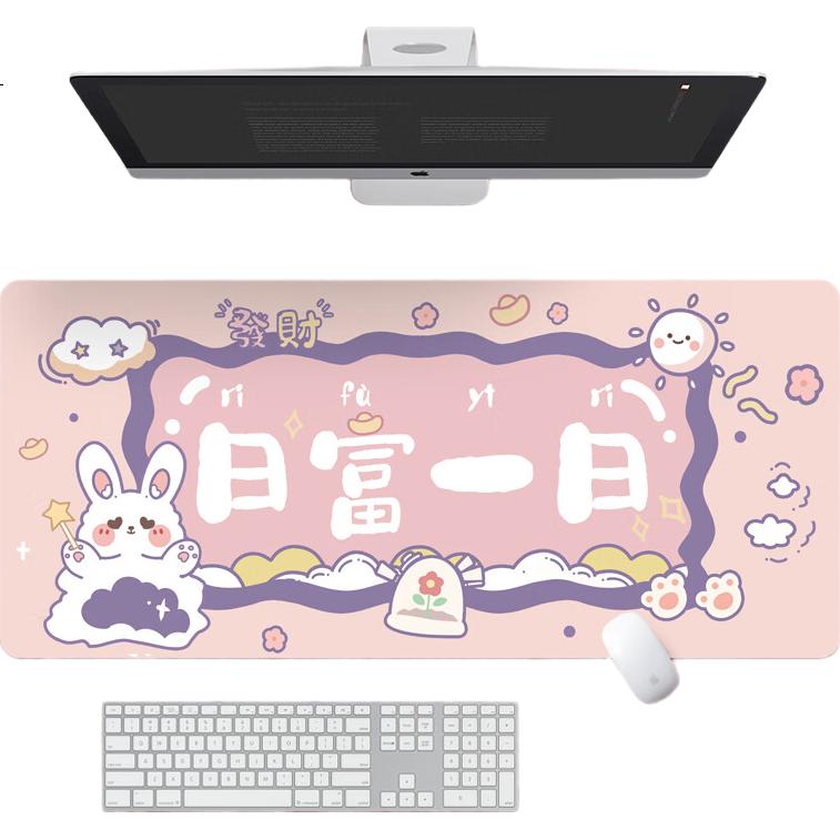 Игровой коврик для мыши Juyingfeng, большой, портативный, для офиса и игр, 80*30 см, розовый