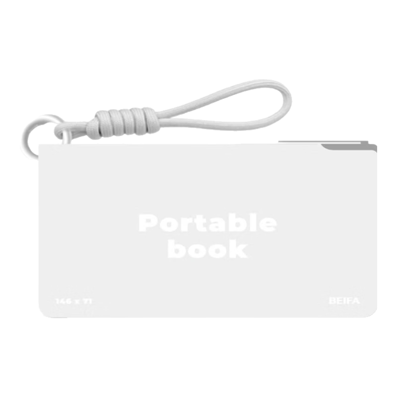 BEIFA Portable Sheep Leather Notebook Space Silver