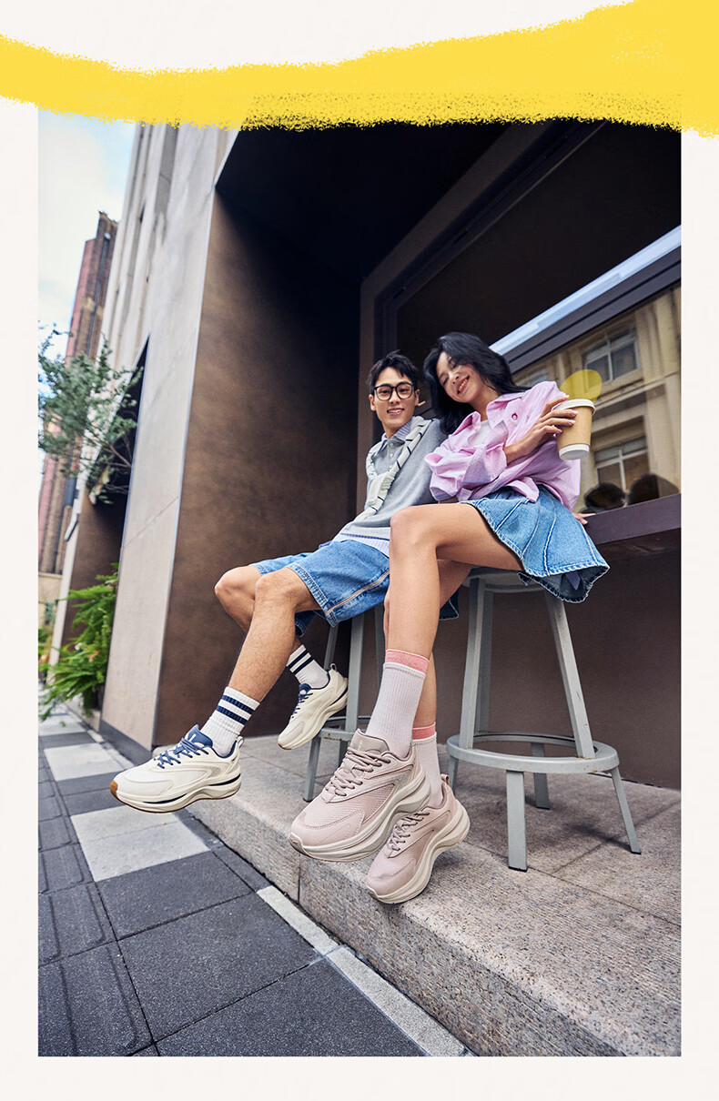 ERKE 2026 New Comfortable Thick-Soled Dad Sneakers Soft Elastic Versatile Casual Shoes Wei Yang 3 14