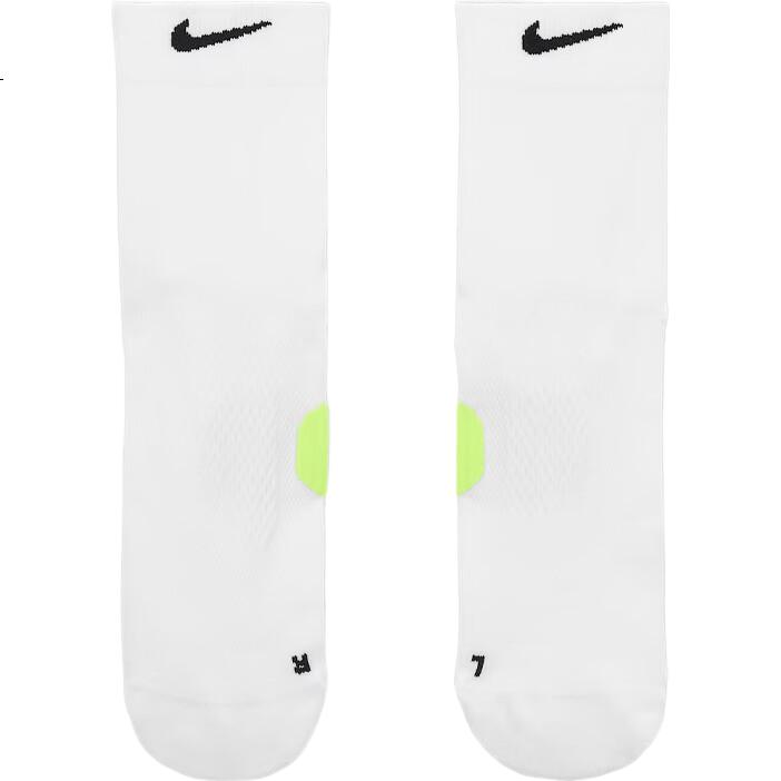 NIKE Men's And Women's Mid-Calf Socks, MDWT RUN MCRW 1PR Sports Socks, One Pair, HV6935-100 White, XL