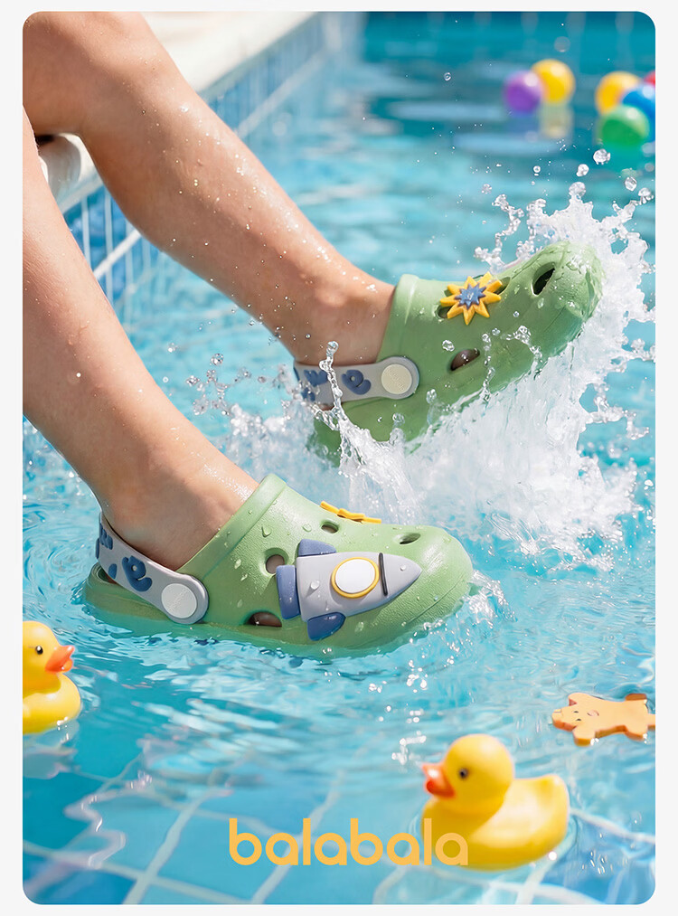 BALABALA Kids Slippers Girls Summer Cartoon Indoor Hole Shoes Cute Breathable Soft Sole Boys Beach Sandals 11