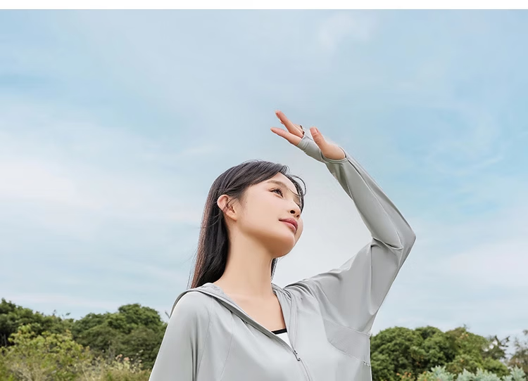 Langsha Women's Sunscreen Jacket Spring Summer New Ice Silk Cooling Breathable Upgraded Shawl Cape UV Protection 458 8