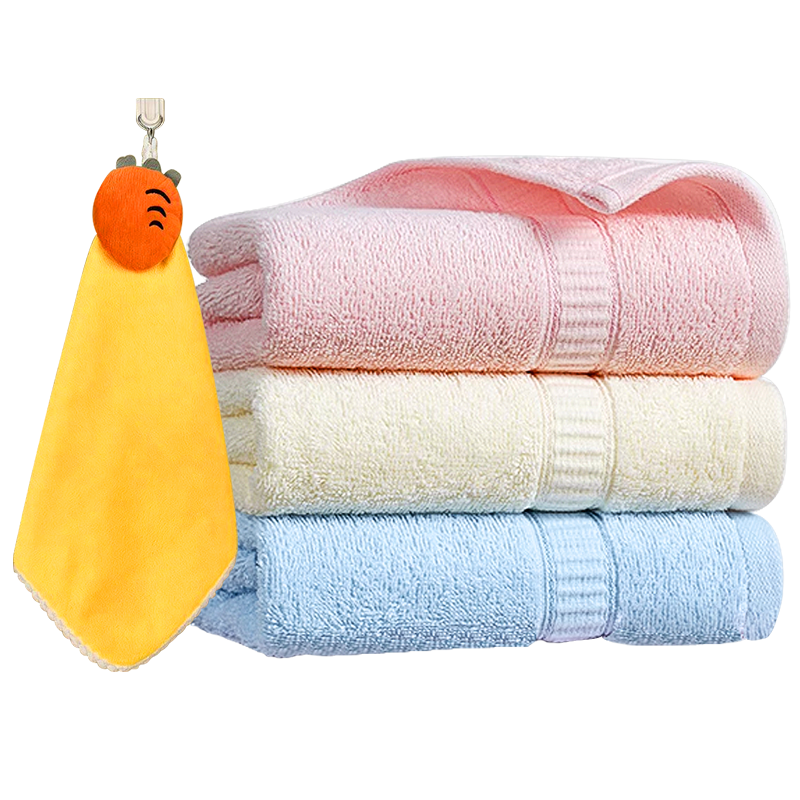 Grace Towel, 100% Pure Xinjiang Cotton, for Children's Bathing, Men And Women, Home Use, Face Towel + Hand Towel