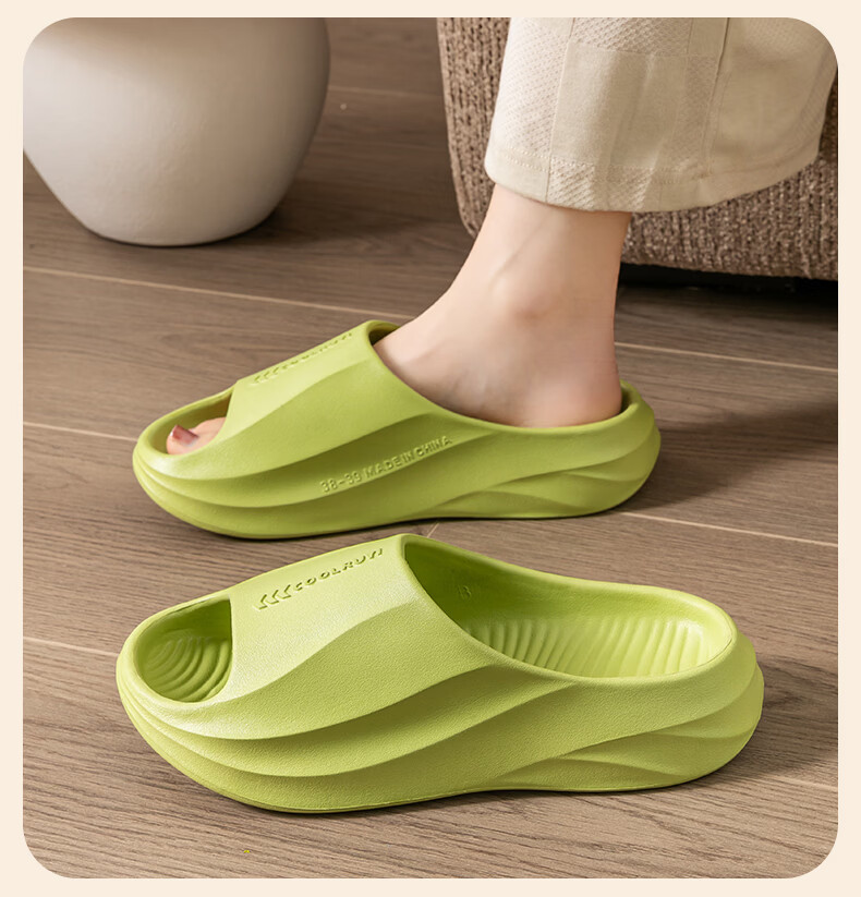 She Enjoy EVA Unisex Simple Thick-Soled Home Bathroom Shower Slippers 14