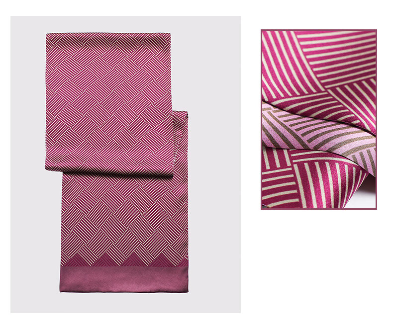 Hangsilu Silk Scarf for Men, Business Satin Double-Sided Colorful Long Scarf, Birthday Gift, Mid-Autumn Festival Gift for Dad Or Teacher 11