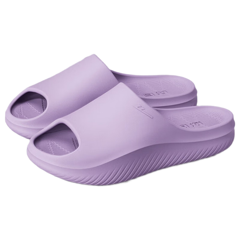 Huili Women's Summer Slippers, Non-Slip Bathroom Slide Sandals, Eva Outdoor Wear Soft-Soled Beach Sandals, Purple, Size 38-39