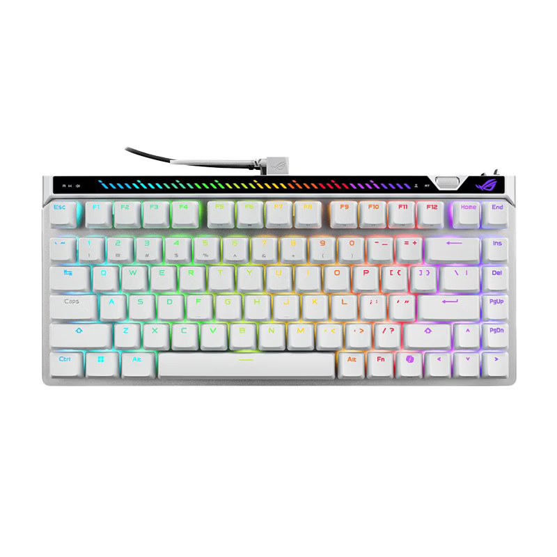 ROG Magician Ace 75HE Wired Gaming Keyboard Magnetic Switch Six-Layer Soundproof Structure HFX V2 Magnetic Switch RT0.01 Esports Keyboard Valorant White