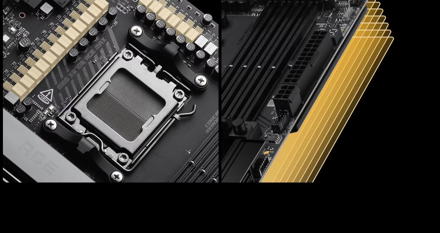 MSI MEG X870E ACE MAX War God Motherboard Compatible with CPU 9950X3D2/9800X3D/9850X3D (AMD X870E/AM5 Socket) 13