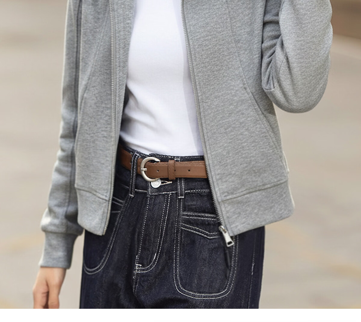 Chushen Spring and Autumn Casual Jacket Women Wilderness Mallard Design Splicing Fashion Casual Hooded Top S143U1001 18