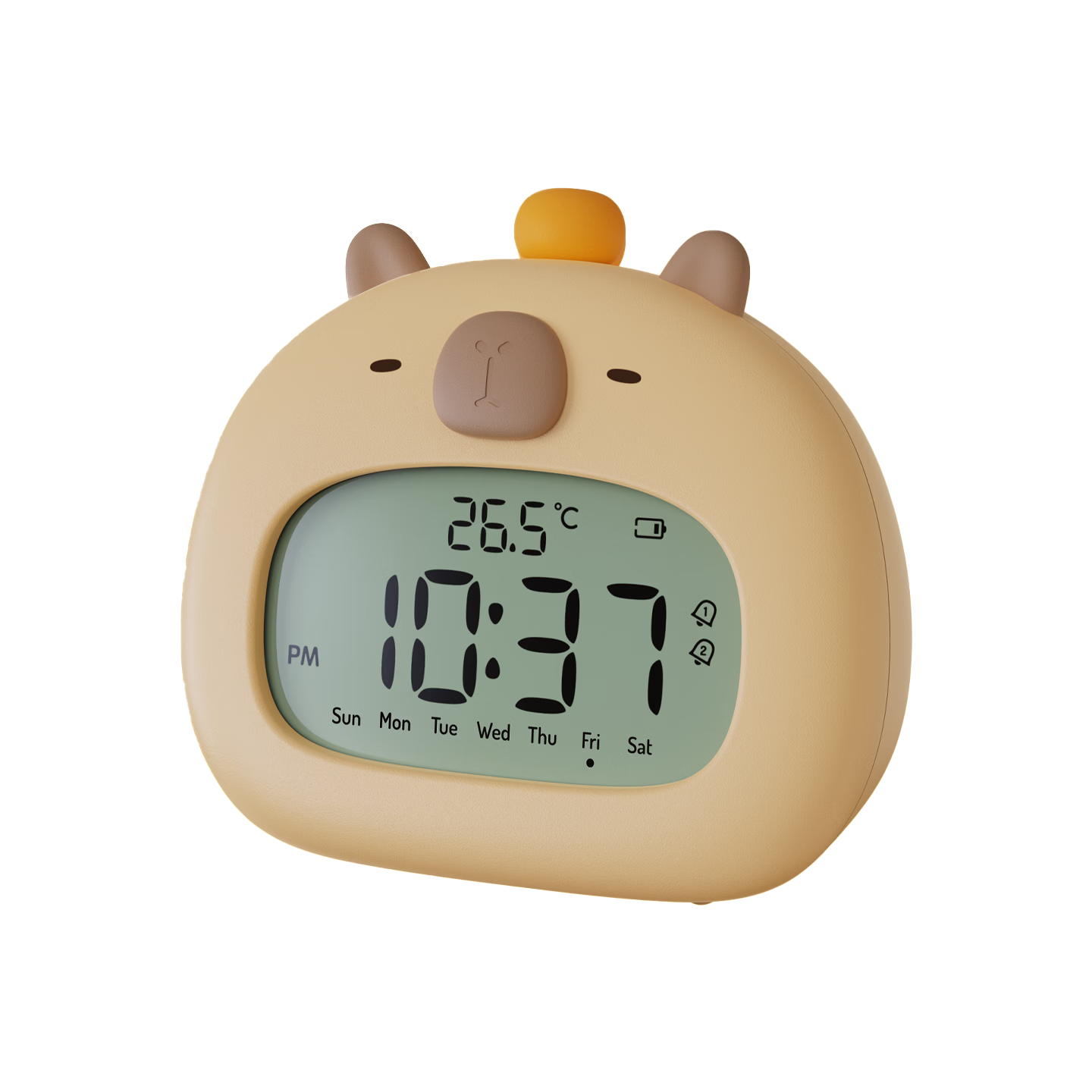 BANDIAN ORIGINALITY Capybara Night Light Alarm Clock for Students, Wake-Up Aid, Children's Desktop Smart Electronic Clock Timer, Self-Discipline Time Management, Back-To Gift