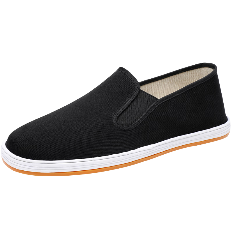 Yidisen [Beef Tendon Sole] Authentic Old Beijing Cloth Shoes Multi-layer Sole Mugwort Deodorant Breathable Non-slip Wear-resistant Black 45