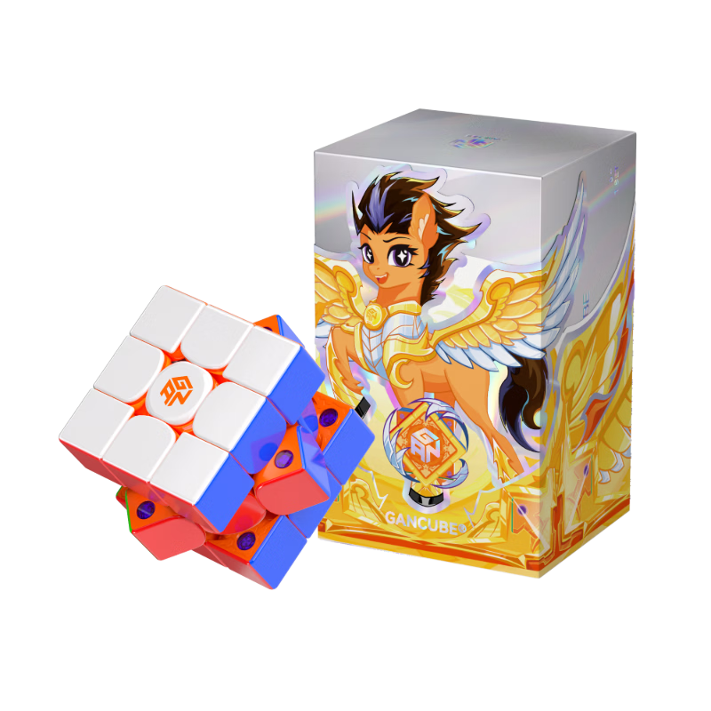 GAN Cube 3x3 Magnetic Children's Educational Puzzle Toy Smooth Beginner Gift V100 Leap Year of the Horse Spring Festival Edition