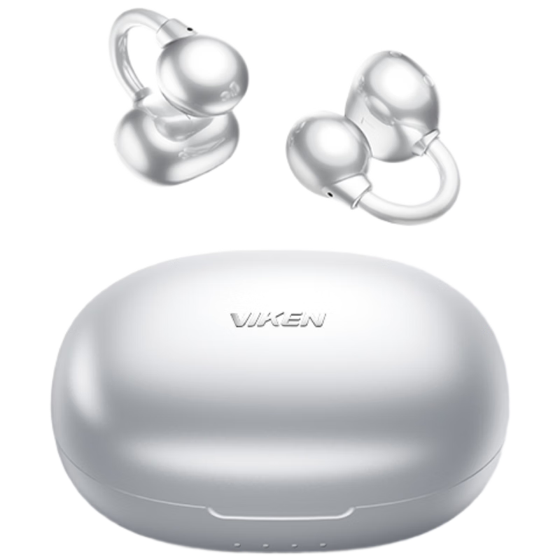 Viken 2026 Latest Berlin Sound Premium Bone Conduction Bluetooth Ear Clip Wireless Open-Ear Sports Running Noise-Cancelling Long Battery Life Headphones
