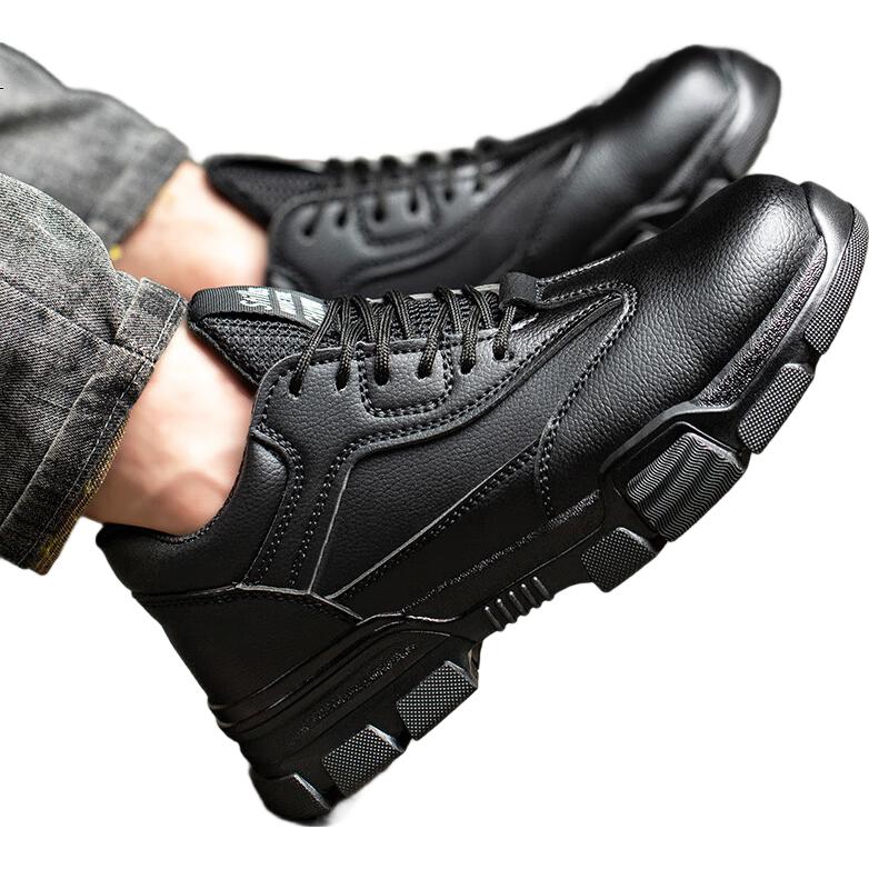 LAOGUANJIA Men's Safety Shoes, Comfortable Steel Toe, Anti-Smashing, Puncture-Resistant, Odor-Resistant, Waterproof, Oil-Resistant Work Safety Functional Shoes 281 Size 43