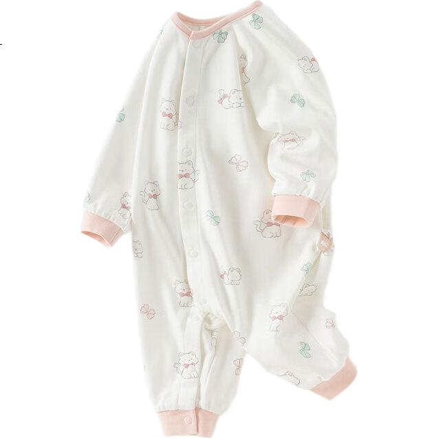 DAVE & BELLA Baby Girl Romper, Newborn Onesie, Spring Outfit for Baby Boy, Infant Bodysuit