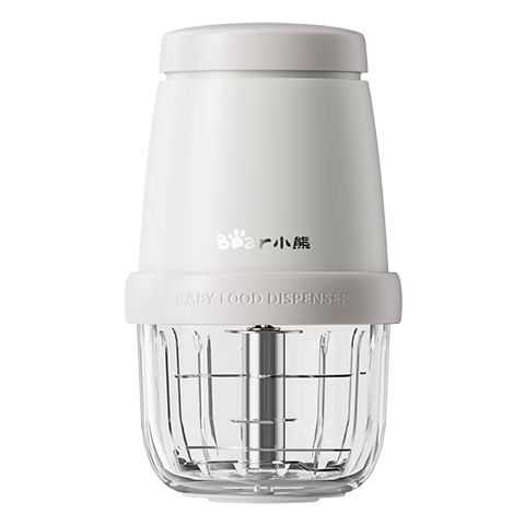 Bear Baby Food Processor Upgraded 316 Stainless Steel Shaft Multifunctional Garlic Grinder Meat Mincer 8-Blade Single Cup Single Knife