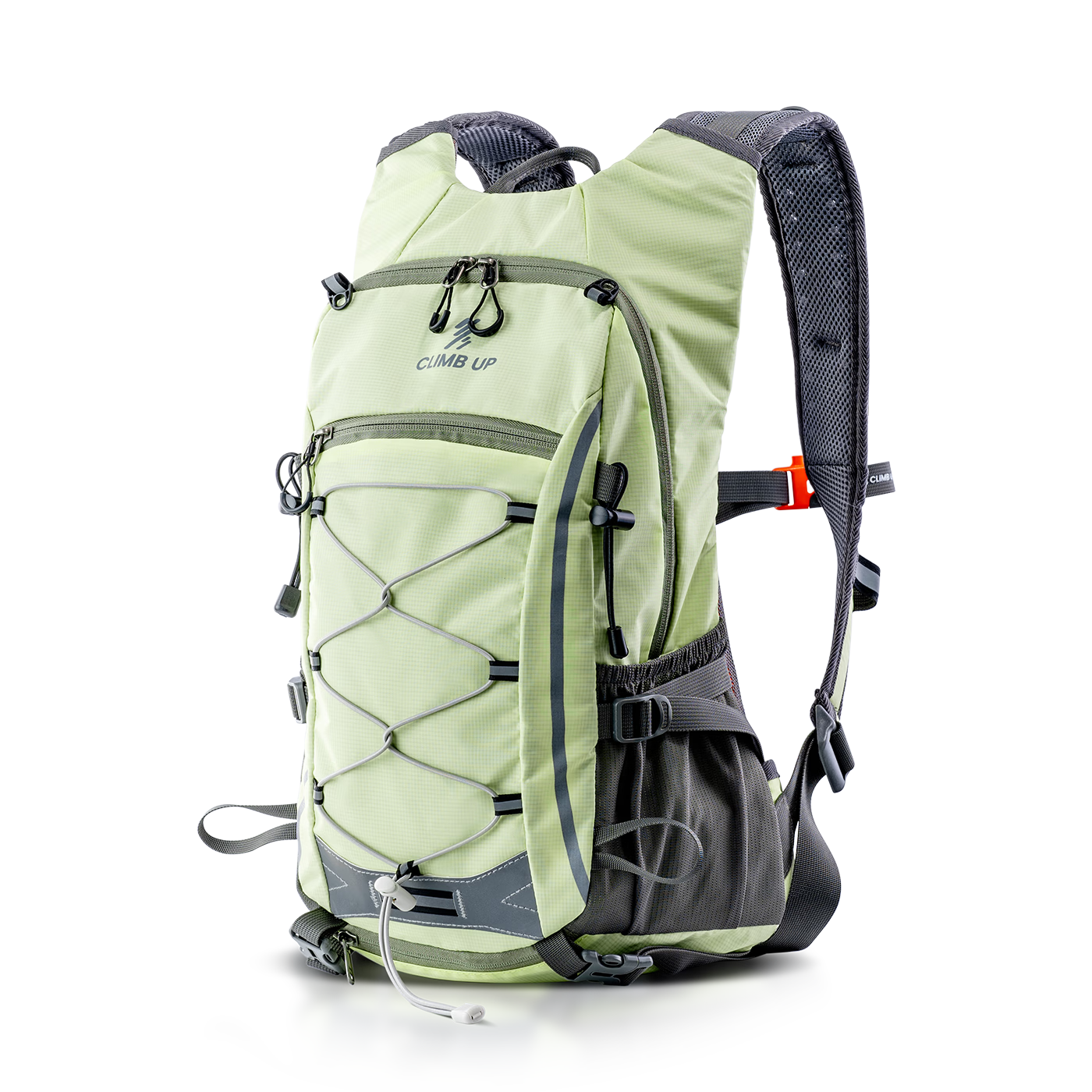 Saipu Outdoor Hiking Backpack, Lightweight Daypack, Large Capacity Breathable Backpack for Men And Women, Small Size in Fluorescent Gree