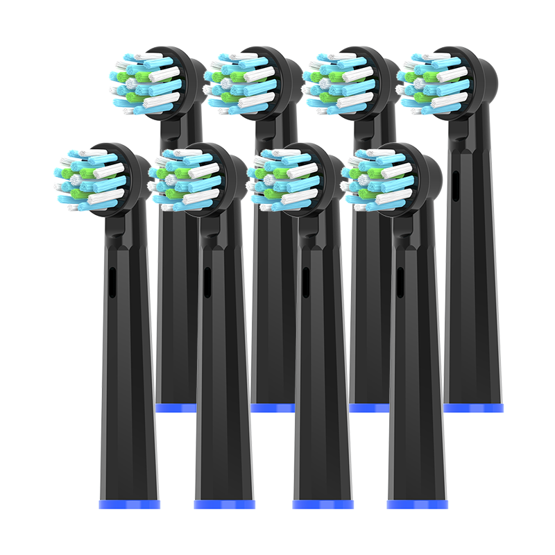 Dong Nai Lun Compatible with Braun Oral-B Electric Toothbrush Heads D12 D16 D100 P2000 P4000 3709 And Other Universal Replacement Toothbrush Heads, Multi-Angle Black