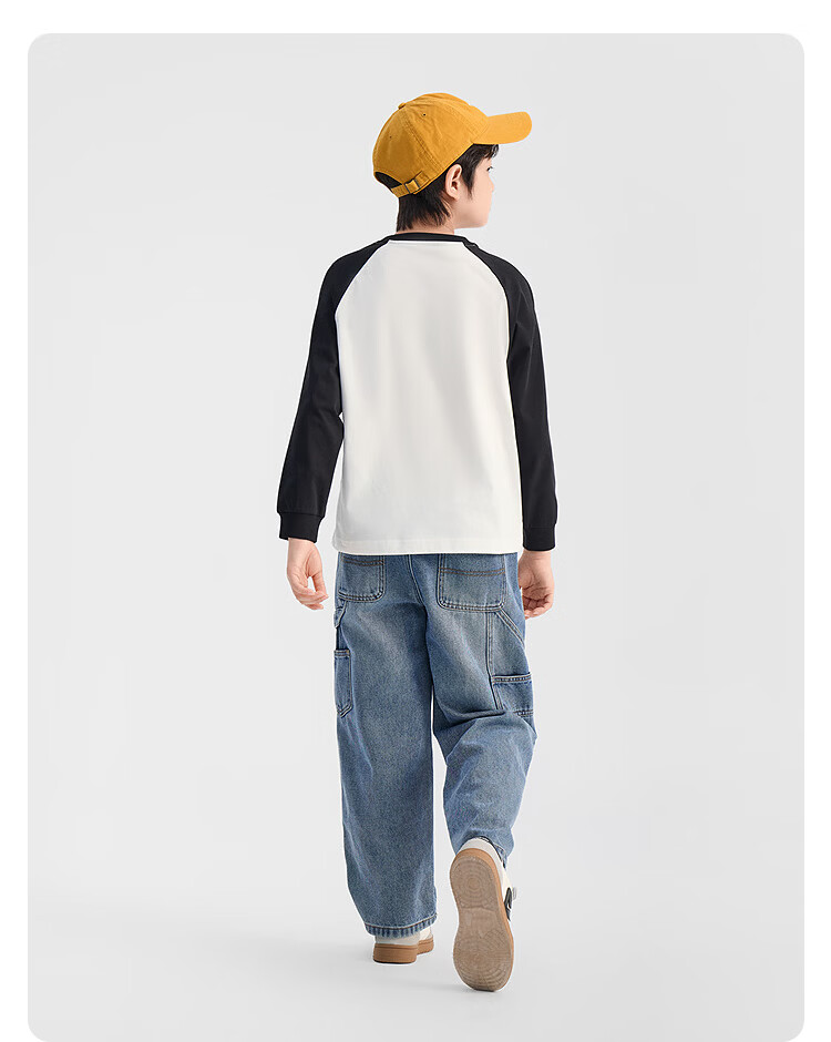 Balabala Kids Long Sleeve T-Shirt Boys 2026 Spring Top Girls Base Shirt [Mall Same Style] 10
