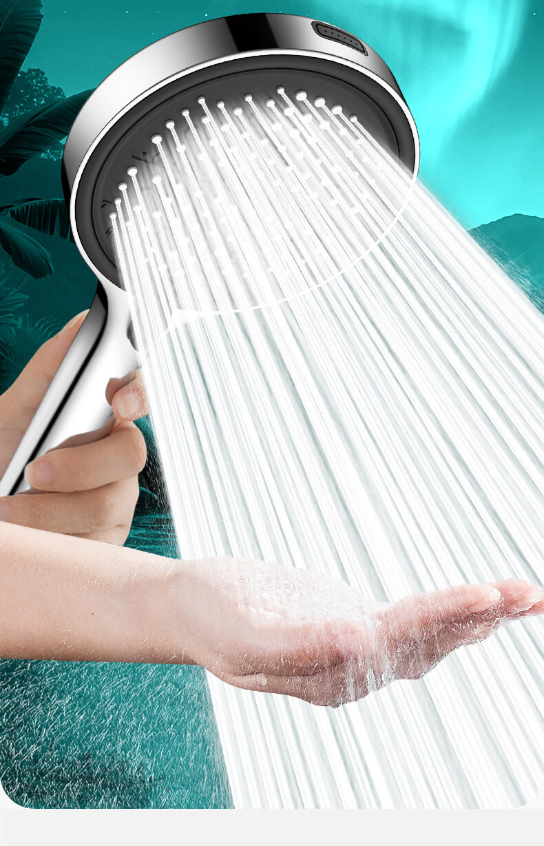 HOMK German Shower Head Bathroom Air-Boosting Shower Sprayer Bath Spray Nozzle 3
