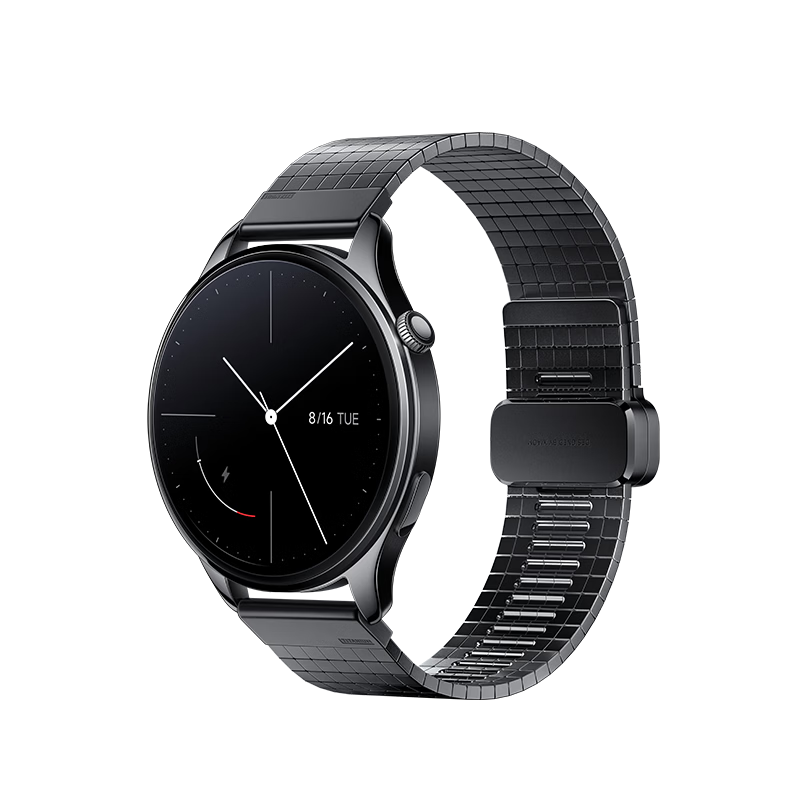 MI Xiaomi Watch Strap Titanium Metal 3D Printed Band Titanium Black