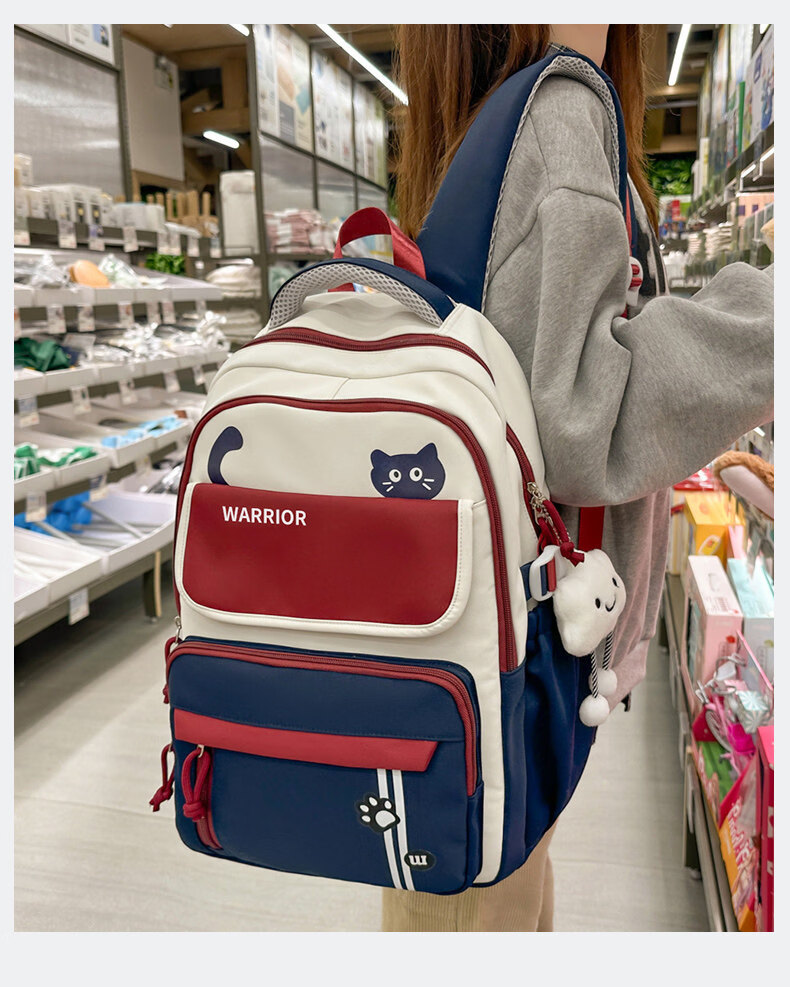 Warrior Backpack for Middle School And High School Girls, Large Capacity Stylish 2025 New Model Lightweight Laptop Backpack for College Students 13