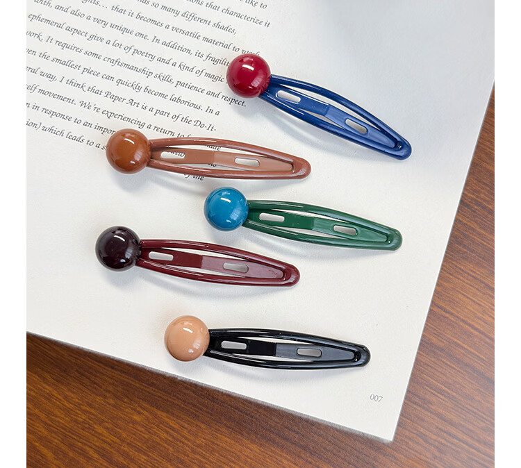 CHIMERA 5-Piece Colorful Hair Clips Set for Kids Girls Bangs Side Clips Front Hairpin BB Clips Birthday Gift 12
