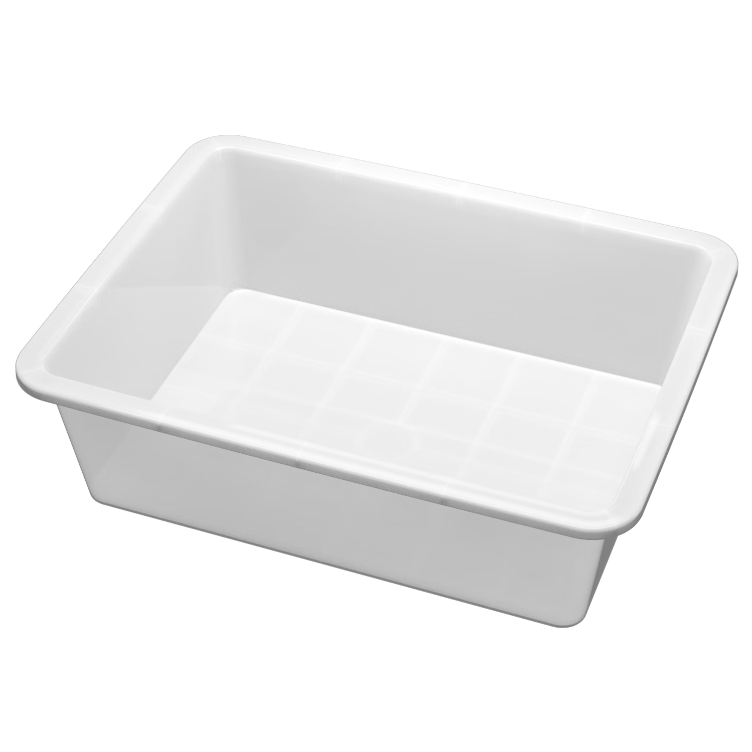 Baicaoyuan Multi-Purpose Thickened Plastic Parts Storage Box Rectangular Organizer Basket 370*285*110mm