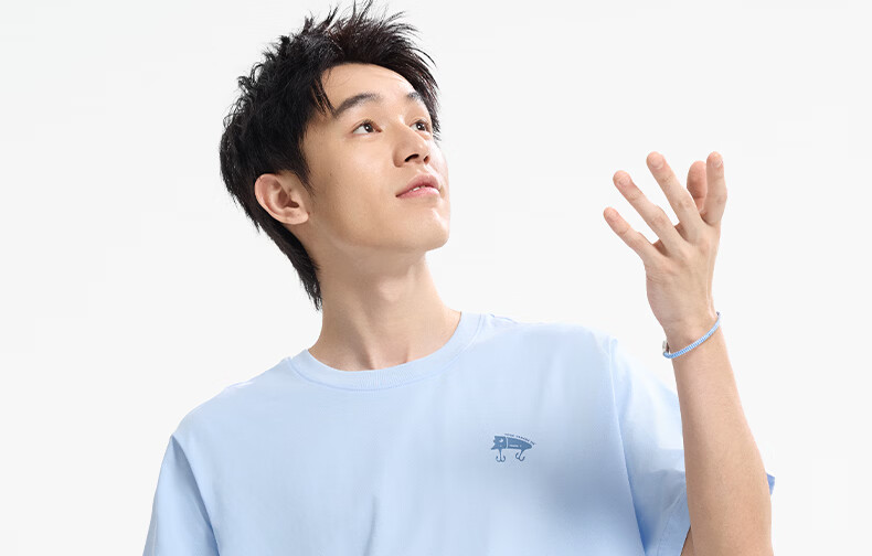361° Unisex T-Shirt Spring Summer New Pure Cotton Sports Outdoor Loose Fit Crew Neck Short Sleeve Top 632623102-7 8