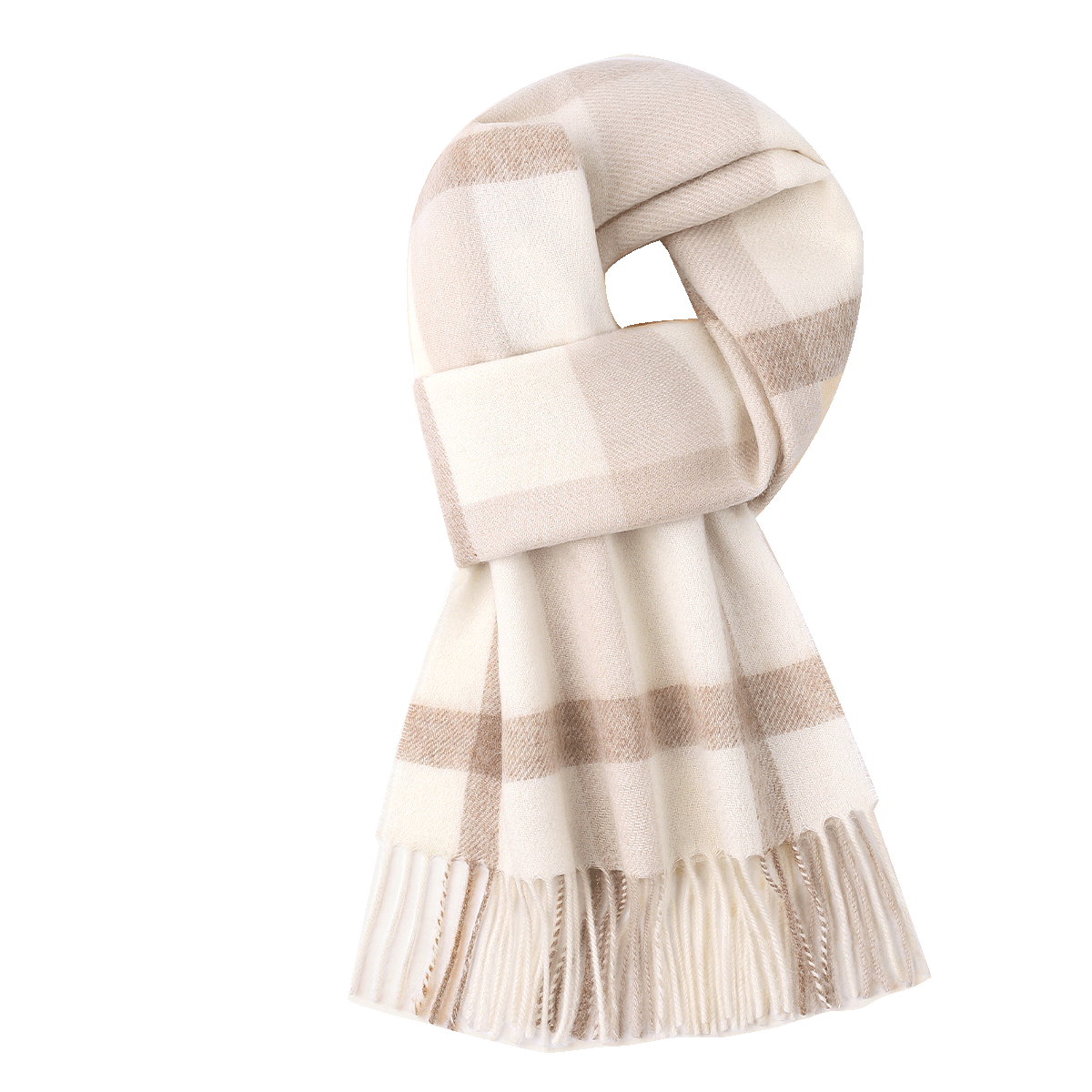 Hodo 100% Pure Wool Women's Plaid Scarf Warm Cold-Resistant Neck Warmer Gift Box for Mom Mother's Day Gift
