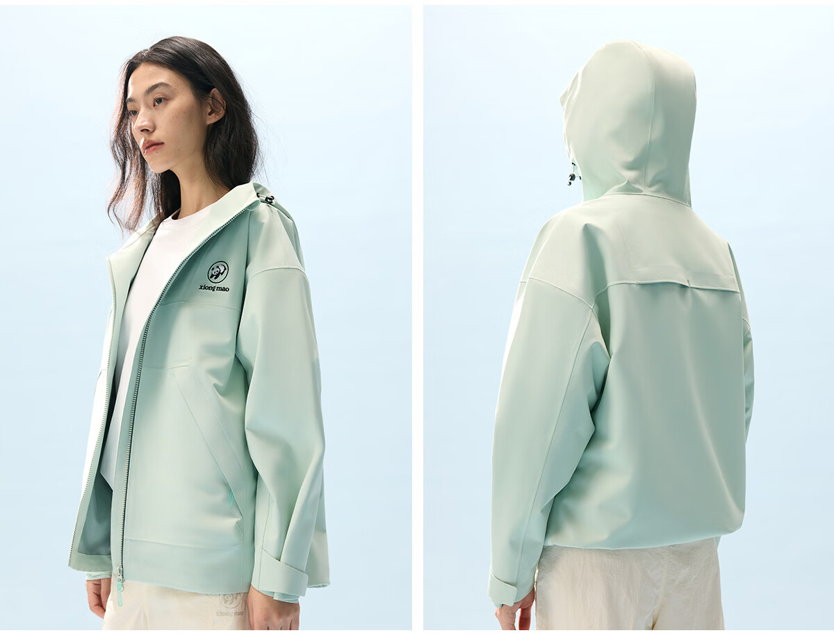 Panda Liu Yifei Style [Play Wild 2.0] Fluorine-Free Windproof Waterproof Durable Jacket for Men and Women Spring Summer B061 23