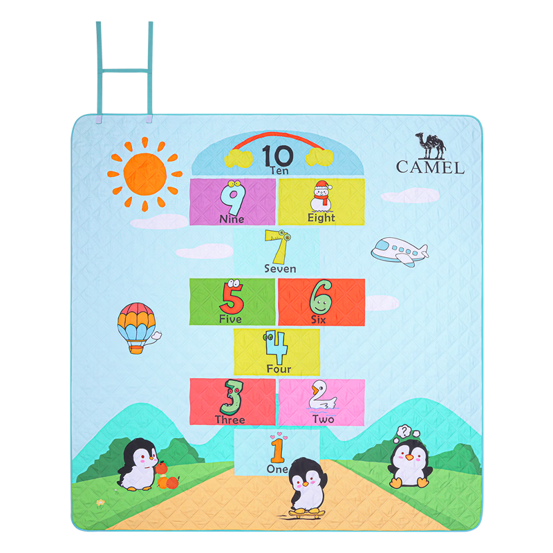 CAMEL Outdoor Picnic Mat, Camping Moisture-Proof Pad, Portable Seat Cushion, Thickened Sky Blue, 173CALP119B, Floor Mat