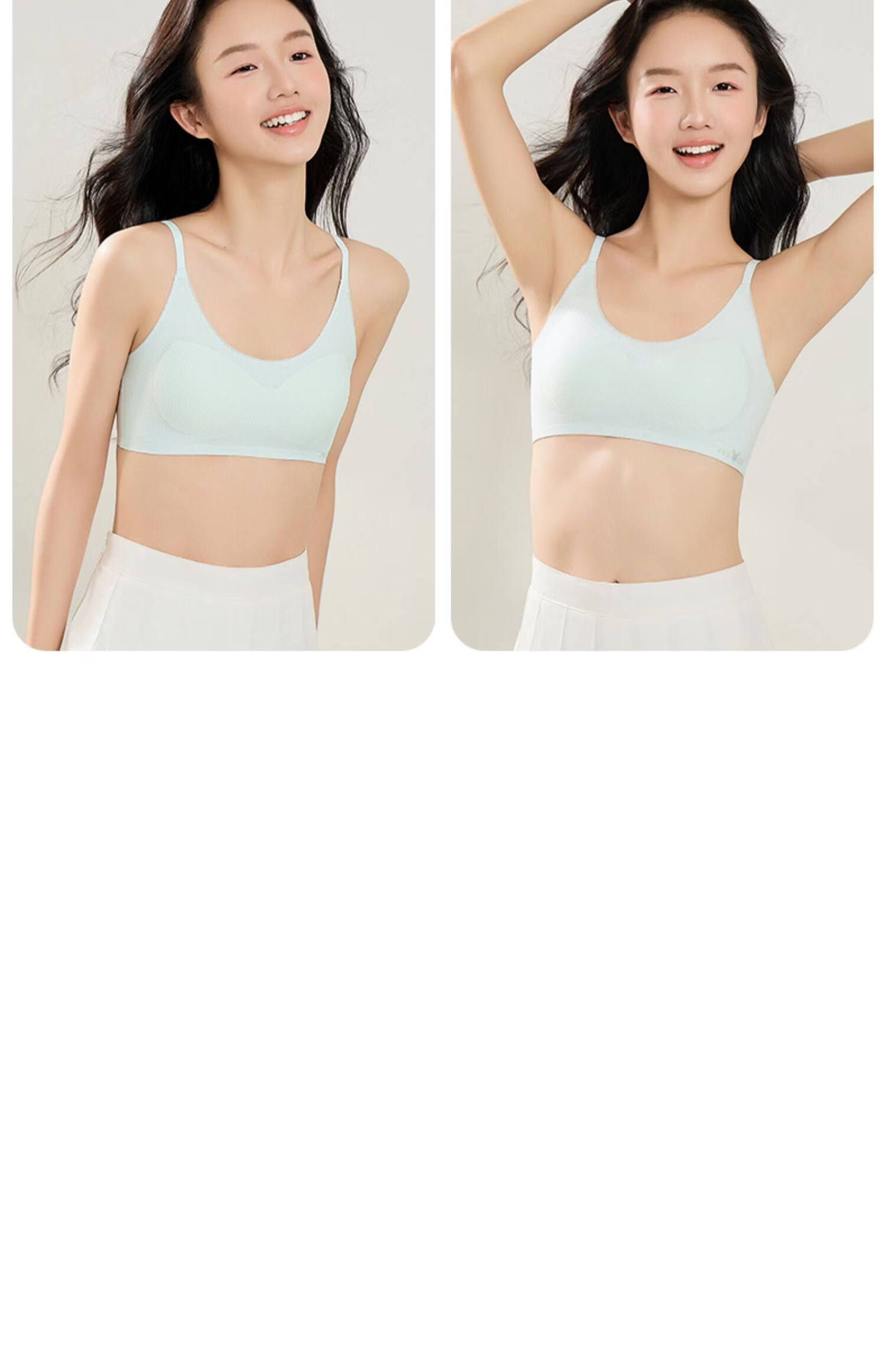 Yalu Student Girls' Underwear High School Teen Girls Stage 2 Puberty Anti-Shock Thin Bra 10