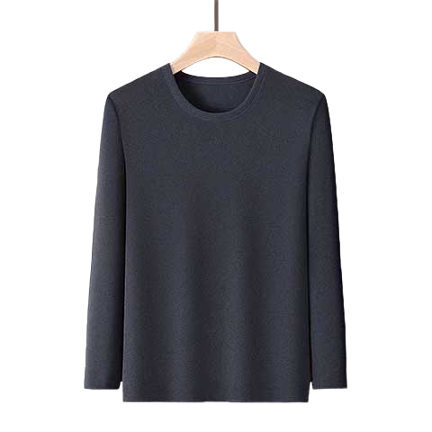 Borui Men's Thermal Underwear 10A Antibacterial Seamless Thermal Shirt with Camellia Oil Moisturizing and Goose Down Protein Base Layer
