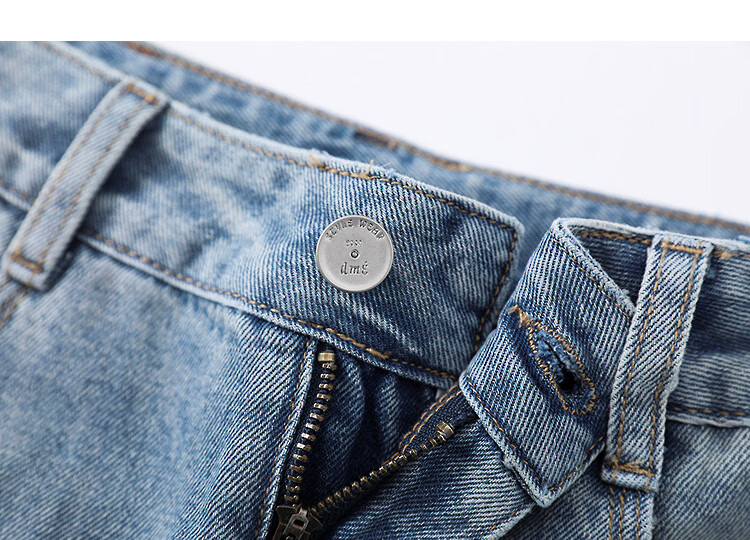 Demana Cotton Soft New Filling Spring National Style New Chinese Embroidered Straight Wide-Leg Slimming Jeans for Women Premium Feel 5