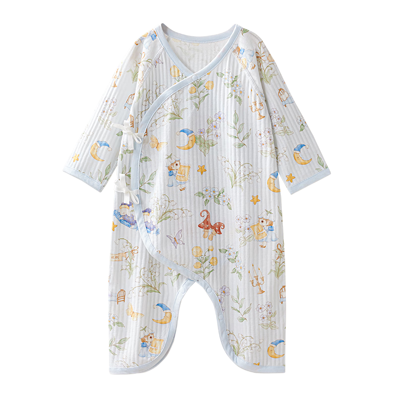 October Crystal Baby Romper Spring Summer Newborn Infant Clothing Unisex Long Sleeve Cotton A-Class