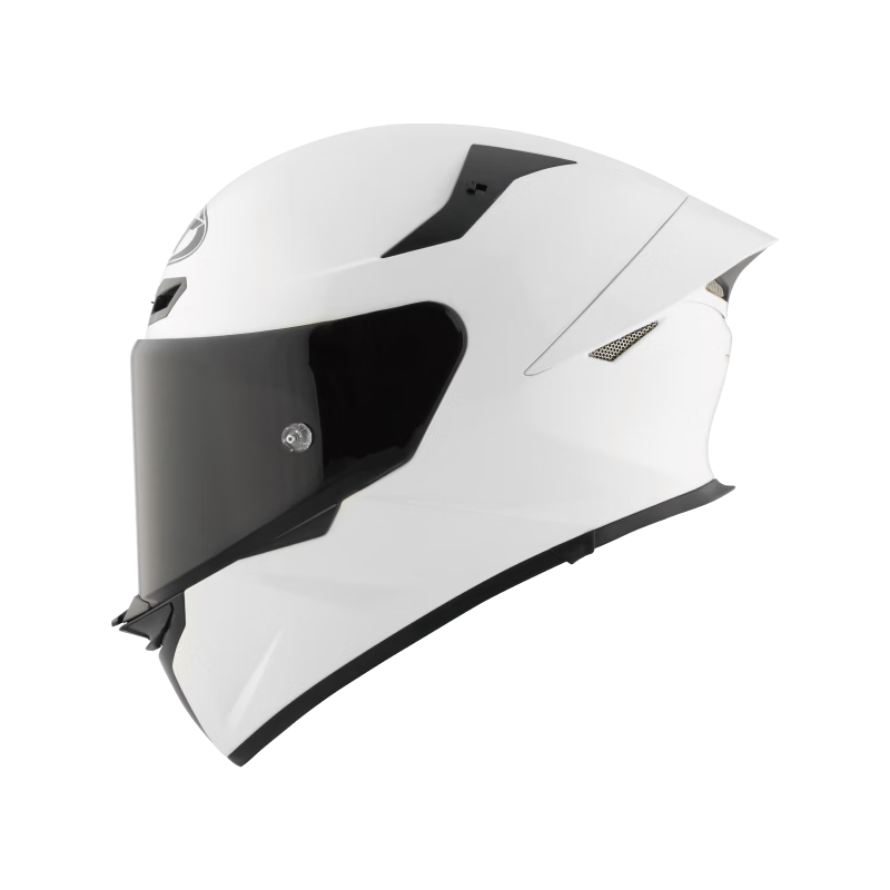 KYT Official Genuine Imported Motorcycle Helmet Unisex Four Seasons Full Face Windproof and Anti-fall TE-02 Bright White XXL