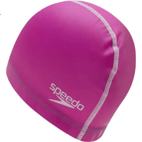 Шапочка для плавания Speedo, легкая, плотно прилегающая, с полиуретановым покрытием, однотонная, унисекс, фиолетовая