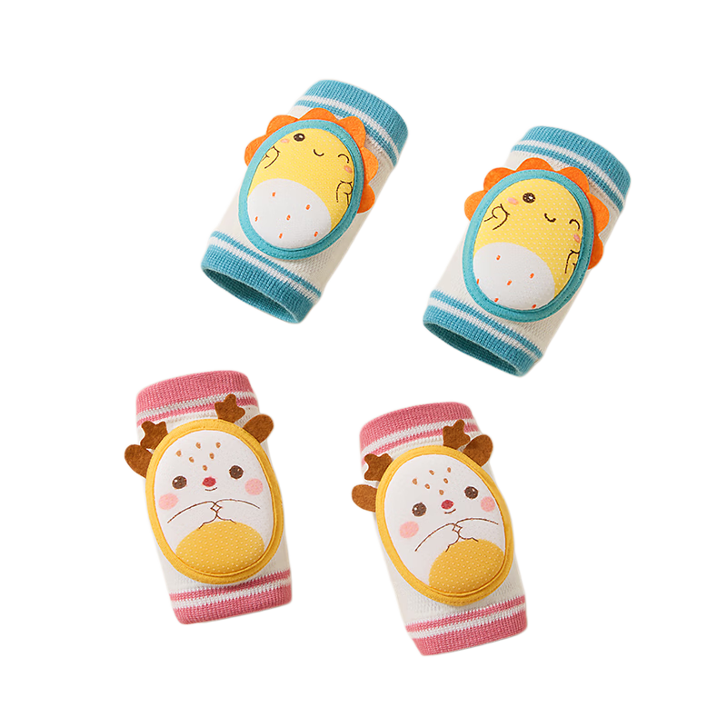 Beitais Baby Knee Pads Thin Breathable Adjustable Crawling Walking Anti-Fall Knee Protection Milong + Nalu