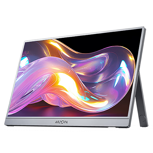 ARZOPA 16.1-Inch 100% SRGB Portable Monitor, Direct Connection to Computer, Phone, And Laptop, Extended Display, SWITCH Secondary Screen, A1C Space Gray