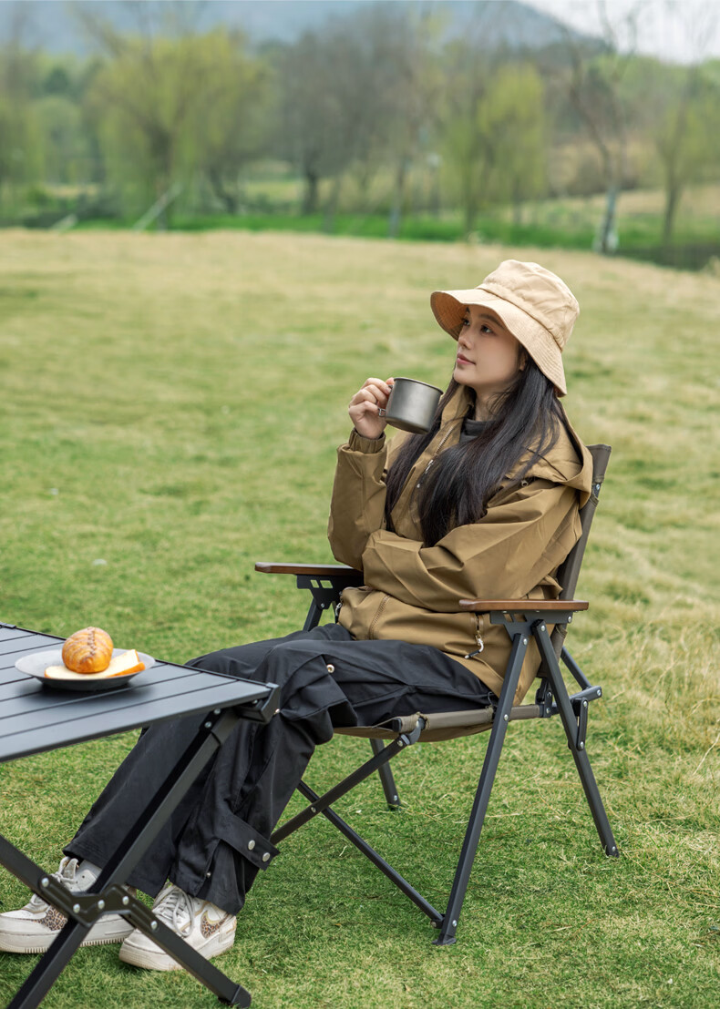 Shanfei Antai Outdoor Folding Camping Aluminum Alloy Kemit Chair Portable Backrest Sketching Fishing Kemit Chair 10