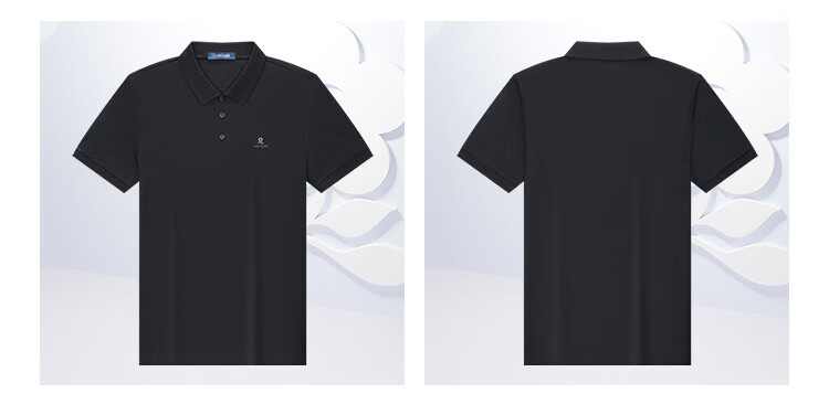 MONTAGUT Short-Sleeve Polo Shirt for Men, Summer 100% Pure Cotton Fashionable Cool Breathable T-Shirt for Young And Middle-Aged, Sunset Red, XL 7