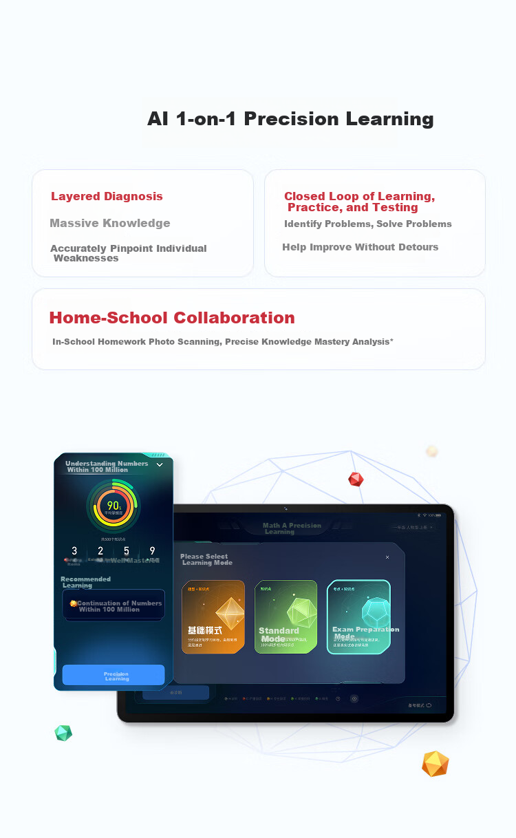 HUAWEI 11-inch Eye Protection Learning and Entertainment Tablet PC with Built-in Xueersi Resources, All-age On-campus Synchronized Courses, Student and Children Learning Device, 8GB+128GB 8