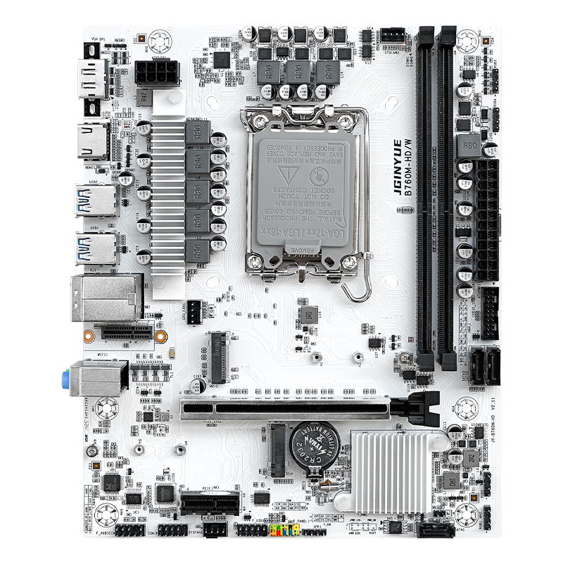 Jingyue B760M HD/W Motherboard, DDR4 Memory, Desktop Computer Motherboard, CPU Core I5 12400F/13400F/12490F (Intel B760/LGA 1700)