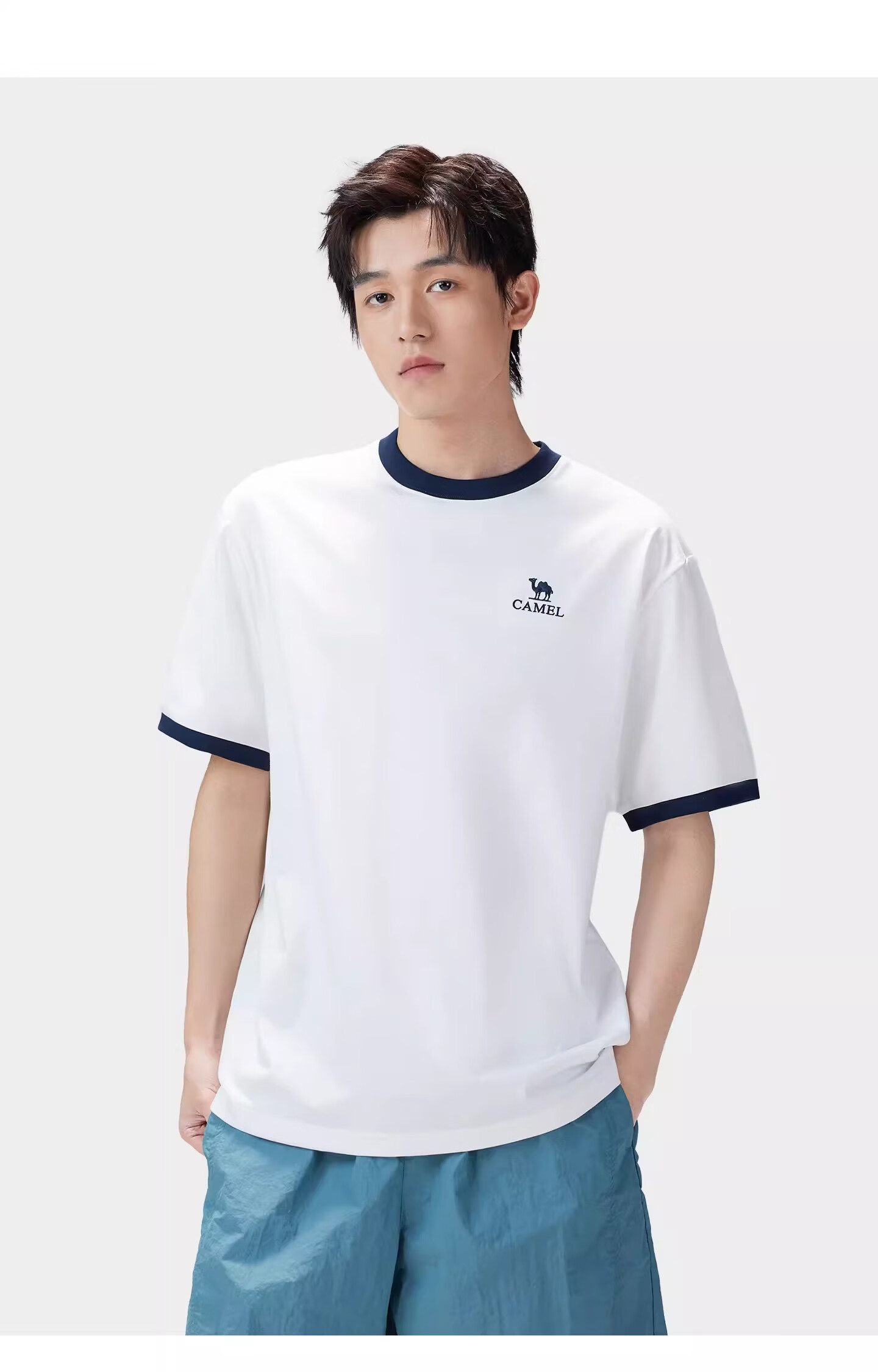 CAMEL Outdoor Quick-Dry Short Sleeve Unisex 2026 Spring Summer Breathable Sports Loose Fit Crew Neck Casual T-Shirt 9001 17