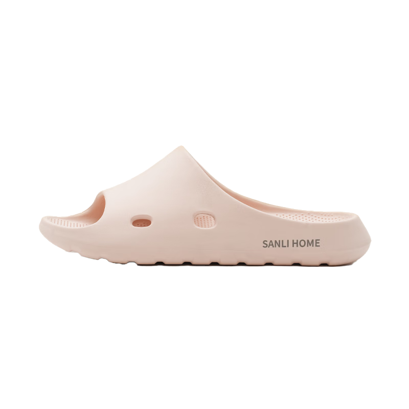 Sanli Kongqing Lianlu Slippers, 2026 New Style, Women's Bathroom Home Indoor All-Season EVA Slippers, Men's, Pink, Size 36-37