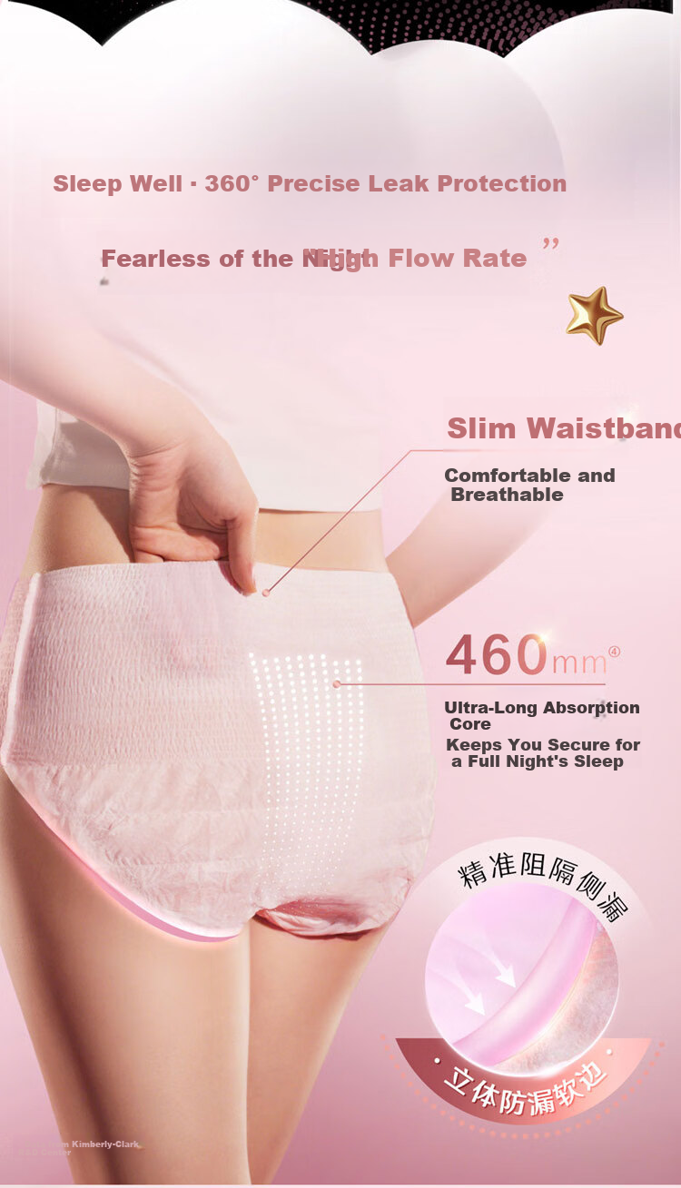 Kotex Night Pants Sanitary Napkins L Size 2 Pieces Pants Style Single Pack (6403) 4