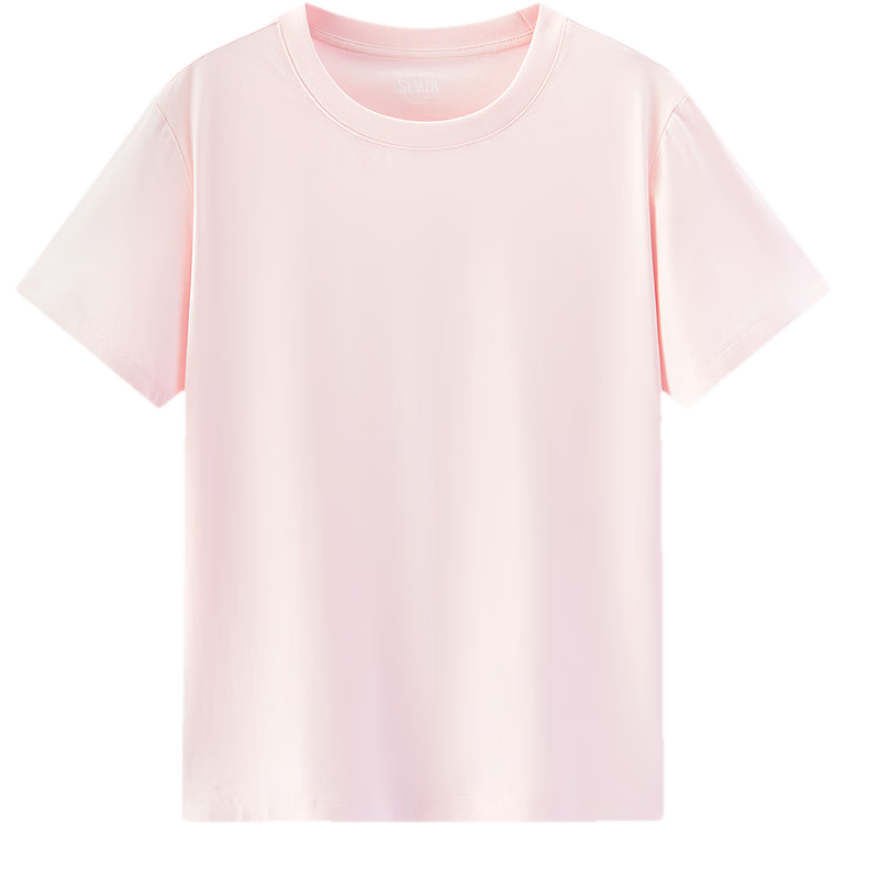 Semir Mall Same Style | Women's Summer Short Sleeve T-Shirt Solid Color Crew Neck Regular Shoulder Top 2026 Versatile Shirt 101926100001
