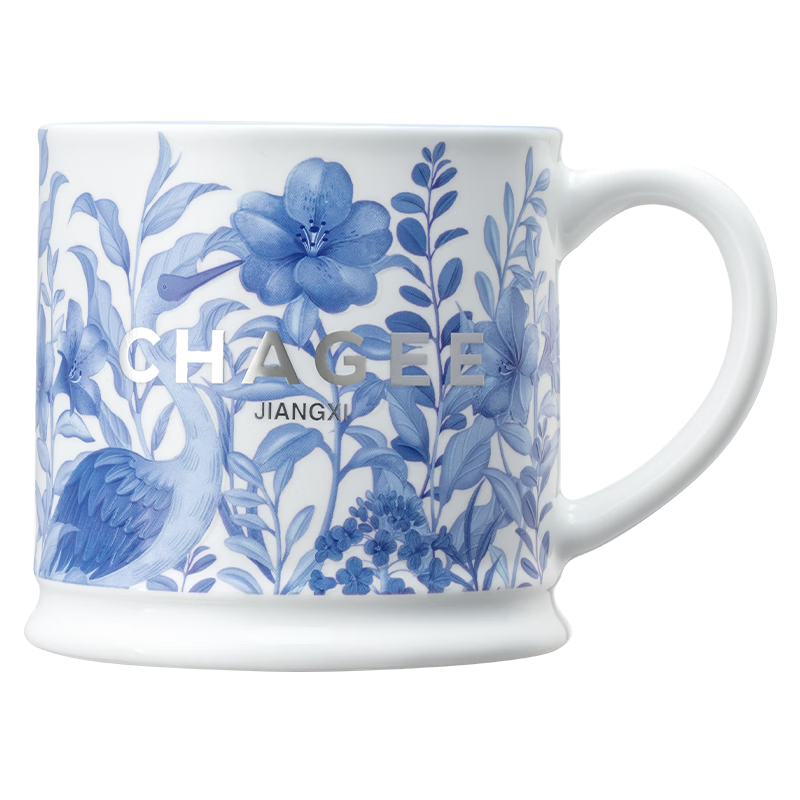 CHAGEE Jiangxi Limited Edition City Mug, Desktop Cup, Open-Mouth Water Tea Cup, Ceramic Cup, Coffee Cup, Birthday Gift