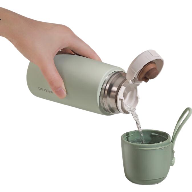 Термокружка RELEA Portable Insulated Water Bottle, 550 мл, стальная, с двойными стенками, для студентов, мужчин, женщин и детей, подарок на день рождения